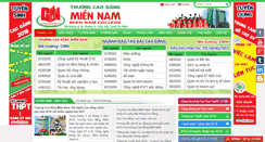 Desktop Screenshot of cdmiennam.edu.vn