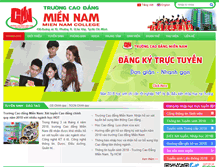 Tablet Screenshot of cdmiennam.edu.vn